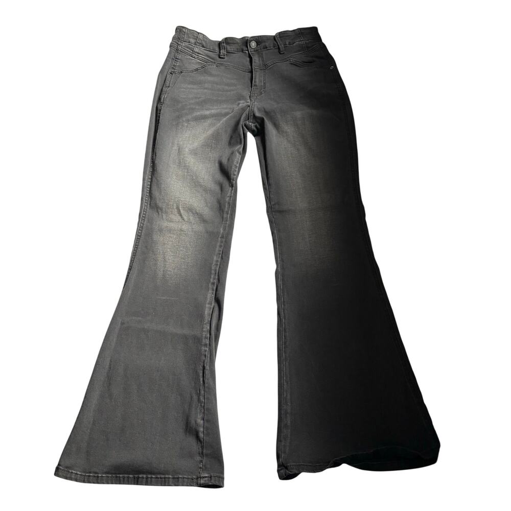 KanCan Super Flare Black Jeans – Stretch Denim, Retro Wide Leg Size 15/31